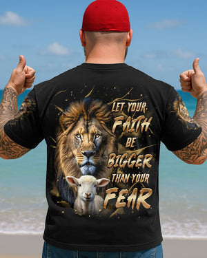 Let Your Faith Be Bigger Than Your Fear Lion Men's All Over Print Shirt - Tltr2908253