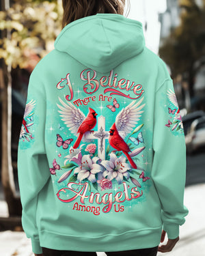 I Believe There Are Angels Among Us Cardinal Women's All Over Print Shirt - Tltw0301253