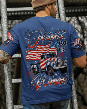 Jesus Take The Wheel Men's All Over Print Shirt - Tyln0206261