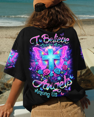 I Believe There Are Angels Among Us Women's All Over Print Shirt - Tltw1003263