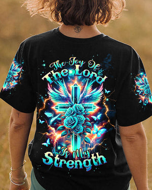 The Joy Of The Lord Cross Wings Women's All Over Print Shirt - Tltw2301244
