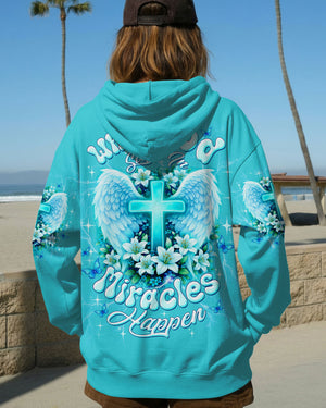 When God Steps In Miracles Happen Women's All Over Print Shirt - Tltw1302263
