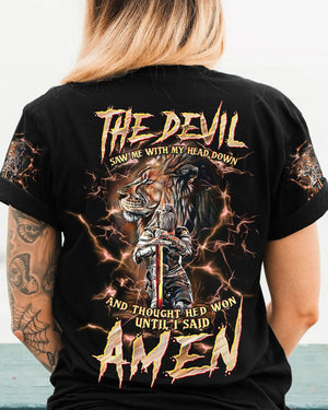 The Devil Saw Me With My Head Down Women's All Over Print Shirt - Tltw0305246