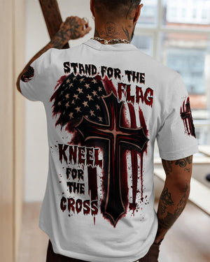 Stand For The Flag Kneel For The Cross Men's All Over Print Shirt - Tltw2005265