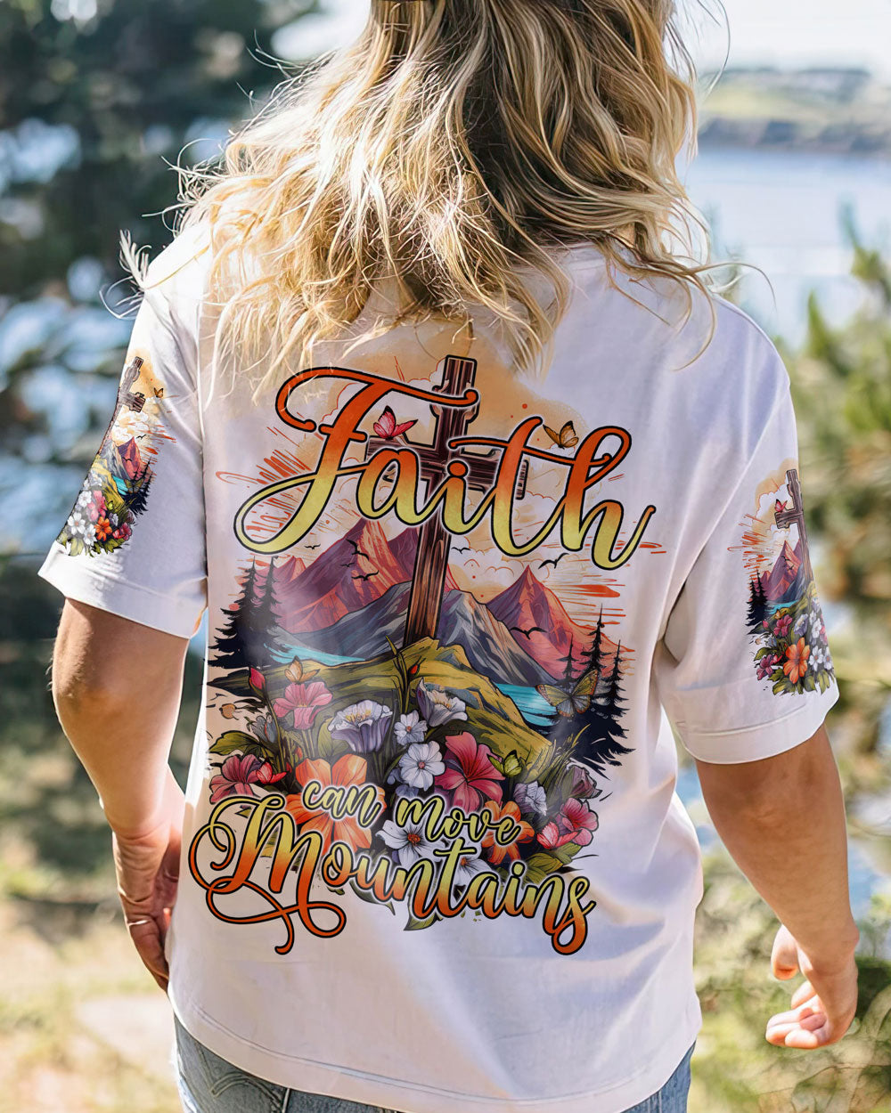 Faith Can Move Mountains Women's All Over Print Shirt - Tytm2606234