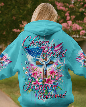 Chosen Blessed Forgiven Redeemed Women's All Over Print Shirt - Tytm3110233