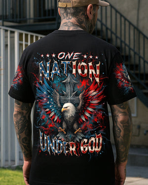 One Nation Under God Warrior Men's All Over Print Shirt - Yhln1006252