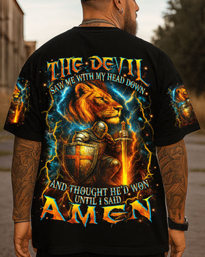 The Devil Saw Me With My Head Down Men's All Over Print Shirt - Yhhn1007251