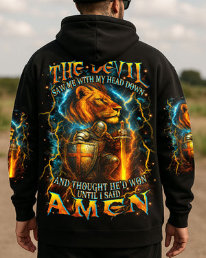 The Devil Saw Me With My Head Down Men's All Over Print Shirt - Yhhn1007251