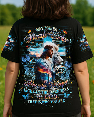 Way Maker Miracle Worker Cross Women's All Over Print Shirt - Yhhg2706254