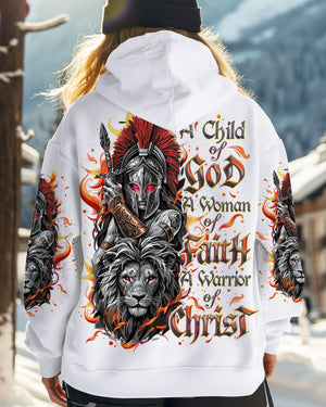 A Child Of God A Woman Of Faith Warrior Lion Women's All Over Print Shirt - Tlno1112244
