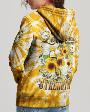 Lord Stood With Me Cross Flowers Women's All Over Print Shirt - Tyln2304261