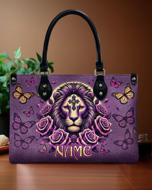 Lion Rose Leather Handbag - Tlno0411244