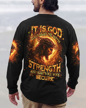 It Is God Who Arms Me With Strength Men's All Over Print Shirt - Tlhn2303263
