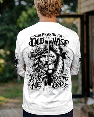 The Reason I’m Old And Wise Lion Men's All Over Print Shirt - Tlno0602261