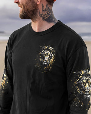 It Is God Who Arms Me With Strength Lion Men's All Over Print Shirt - Tlhn1203261