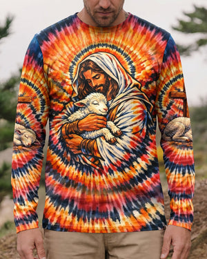 God And Lamb Swirl Men's All Over Print Shirt - Tlhn0503261