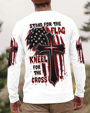 Stand For The Flag Kneel For The Cross Men's All Over Print Shirt - Tltw2005265