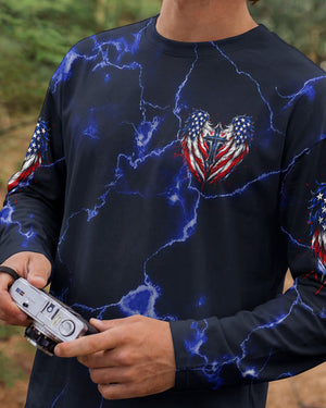 One Nation Under God Cross Wings Men's All Over Print Shirt - Tlhg1703261