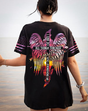 I Can Do All Things Through Christ Sunset Beach Women's All Over Print Shirt - Tlty2506231