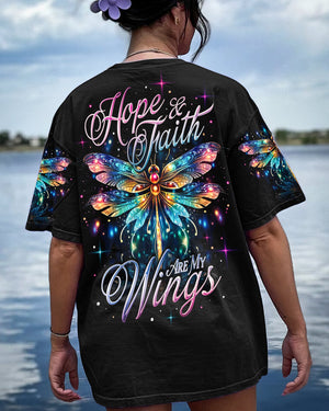 Hope And Faith Are My Wings Dragonfly Women's All Over Print Shirt - Ty0307232