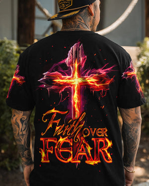 Faith Over Fear Men's All Over Print Shirt - Ty2906231
