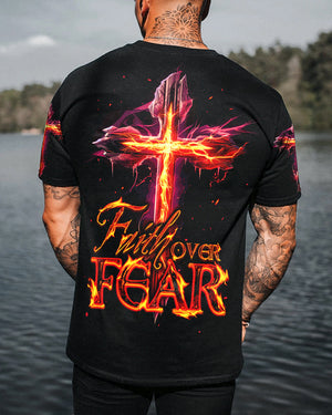 Faith Over Fear Men's All Over Print Shirt - Ty2906231