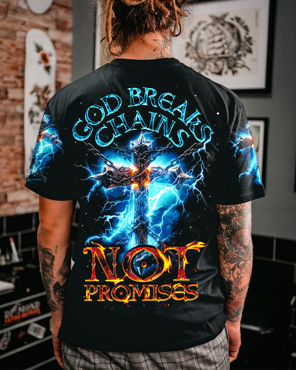 God Breaks Chains Not Promises Men's All Over Print Shirt - Ty0307233