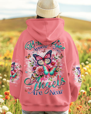 Butterflies Appear When Angels Are Near Women's All Over Print Shirt - Tyqy2301251