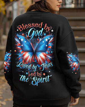 Blessed By God Butterfly Women's All Over Print Shirt - Tytd0901261