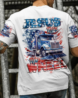 Jesus Take The Wheel Sweeper Truck Men's All Over Print Shirt - Tytd0104241