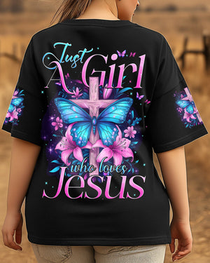Just A Girl Who Loves Jesus Women's All Over Print Shirt - Tytd0703252