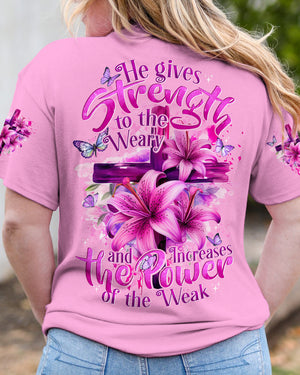 He Gives Strength Women's All Over Print Shirt - Tytd0807243