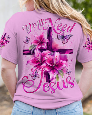 Y'all Need Jesus Women's All Over Print Shirt - Tytd1507241