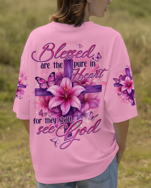 Blessed Are The Pure In Heart Women's All Over Print Shirt - Tytd2210251
