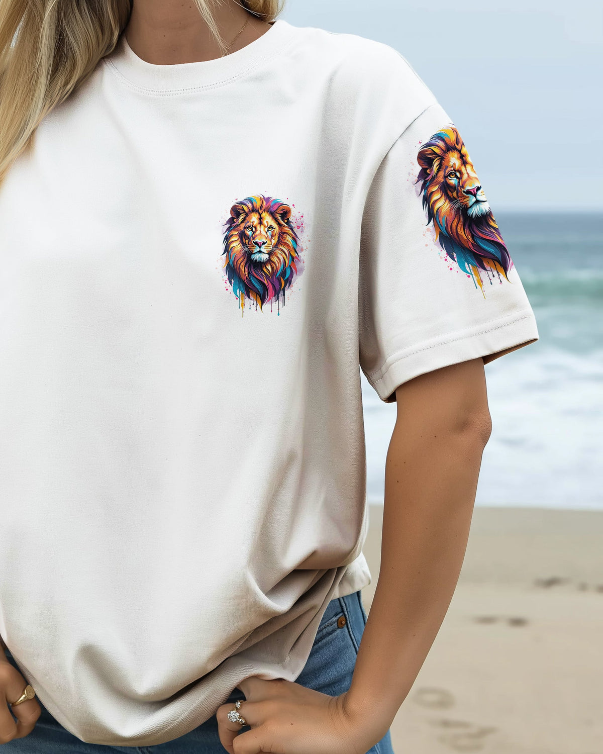 Blessed By God Lion Women's All Over Print Shirt - Tytd0809251