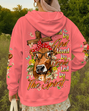 Blessed By God Highland Cow Women's All Over Print Shirt - Tlnt0607264