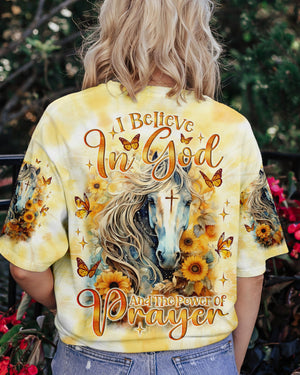 I Believe In God Horse Women's All Over Print Shirt - Tlno2301243