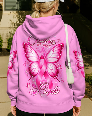 In October We Wear Pink Butterfly Breast Cancer Awareness Women's All Over Print Shirt - Tlnt2107264