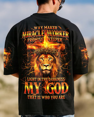 Way Maker Miracle Worker Lion Men's All Over Print Shirt - Tytm3006252