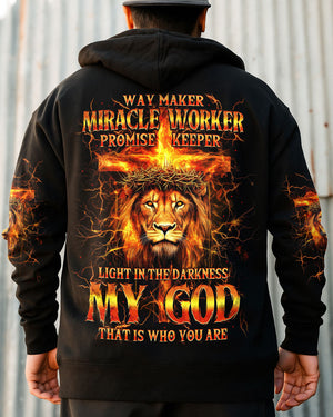 Way Maker Miracle Worker Lion Men's All Over Print Shirt - Tytm3006252