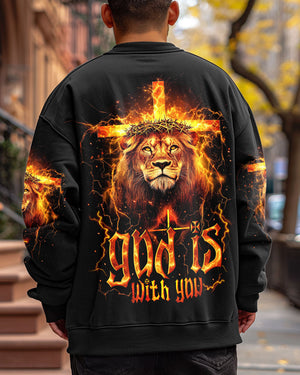 God Is With You Lion Men's All Over Print Shirt - Tytm2512243