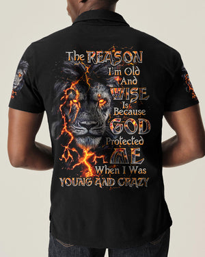 The Reason I’m Old And Wise Lion Men's All Over Print Shirt - Tltw0902261