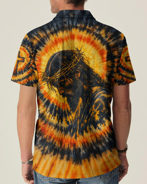 Jesus Halo Of Faith Black & Yellow Swirl Men's All Over Print Shirt - Tltw0602263