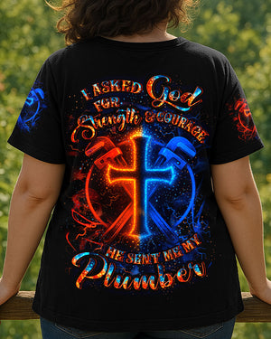 I ASKED GOD FOR STRENGTH AND COURAGE ALL OVER PRINT - YHLT0108254