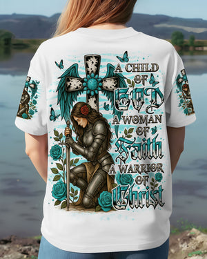 A Child Of God A Woman Of Faith Warrior Women's All Over Print Shirt - Tlno1109251
