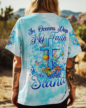 In Oceans Deep My Faith Will Stand Women's All Over Print Shirt - Tytm13082242