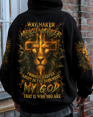 Way Maker Miracle Worker Cross Lion Men's All Over Print Shirt - Yhln0809252