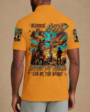 Blessed By God Loved By Jesus Men's All Over Print Shirt - Tyln2306262