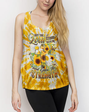 Lord Stood With Me Cross Flowers Women's All Over Print Shirt - Tyln2304261